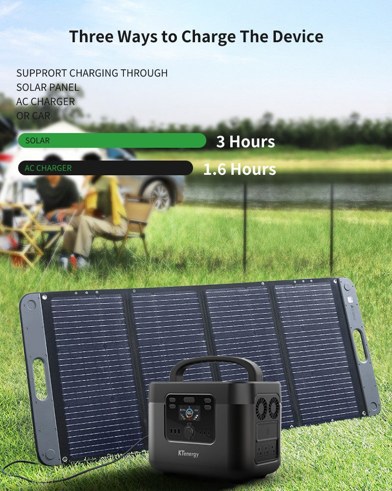 Portable Power Station 1041Wh 1000W Backup Lithium Battery Solar Generator for Outdoors Camping Travel Hunting Blackout