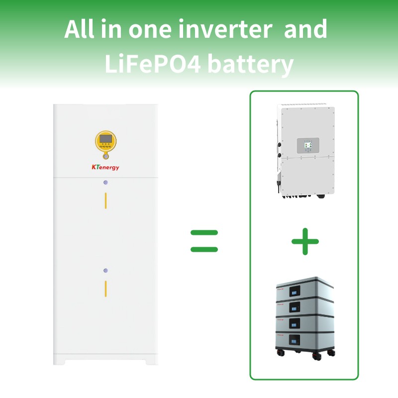 KTenergy 10kWh 20kWh 51.2V 400Ah Home Storage Battery solar system batteries LiFePO4 all in one inverter and lithium battery